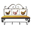 Ver imagem 1 de Prateleira Rústica Ferro E Madeira Galinha Caipira