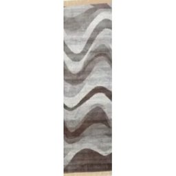 Passadeira Belga 0,70 x 2,20 Mts Barcelona 586 Iv Moderno Ondas - 1