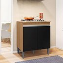 Ver imagem 2 de Balcão para Cooktop Ambiente Andréia Amendoa Preto - Ajl