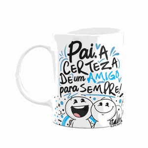 Caneca Funny Dia Dos Pais - Pai, Um Amigo para Sempre