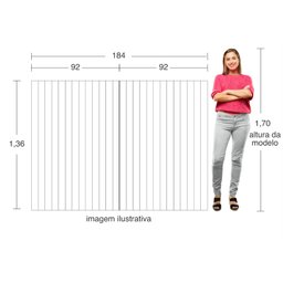Painel Lambri em Placa 136x92 Branco | Santa Rita Reveste - 3