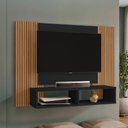 Ver imagem 5 de Painel para TV Navi 65" 120cm MDP com Ripado Preto Fosco Bechara