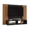Ver imagem 1 de Painel para TV Navi 65" 120cm MDP com Ripado Preto Fosco Bechara