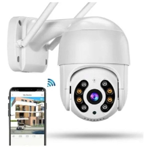 Câmera IP Wifi Gira 320° Ptz Dome Câmera com Alto Falante