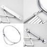 ESPELHO DE AUMENTO 5X SANFONADO ARTICULADO DE PAREDE EXTENSIVEL DUPLA FACE PARA BANHEIRO BARBEAR MAQ - 4