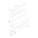 Ver imagem 4 de Estante para TV até 55 Polegadas 136CMX183CM 3 Portas Polo