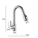 Ver imagem 5 de Torneira Cozinha Monocomando, 39x22x5cm -com Misturador Mx607 Cor:prata