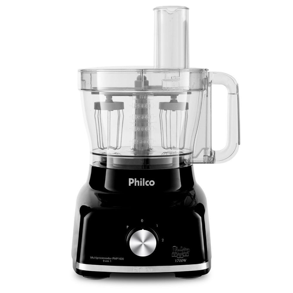 Multiprocessador Philco Glass Turbo 9 em 1 1700w 127v Pmp1600 101201001 - 2