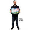 Ver imagem 2 de Quadro Decorativo Castelo Das Princesas em Moldura Caixa Tacolado Moldura Caixa Alta 4,5cm Madeira C