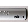 PLACA BRAILE CORRIMÃO ALUMÍNIO 10X3CM 1 INÍCIO E 1 FIM - 3