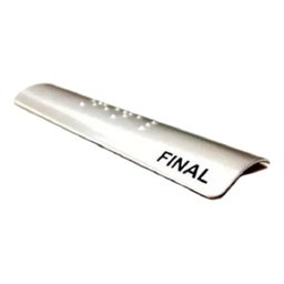 PLACA BRAILE CORRIMÃO ALUMÍNIO 10X3CM 1 INÍCIO E 1 FIM - 2