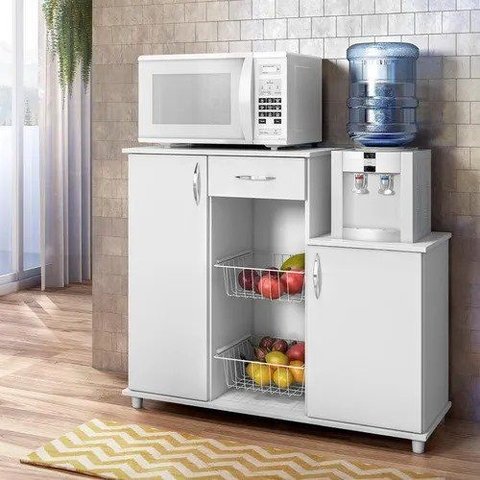 Fruteira para Microondas e Galão Branca