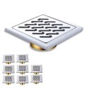 Ver imagem 1 de Ralo 10x10 Inox Anti Odor Kit 8 Uni Banheiro Lavabo Anti Inseto Resistente Higienico Seguro Anti Cor