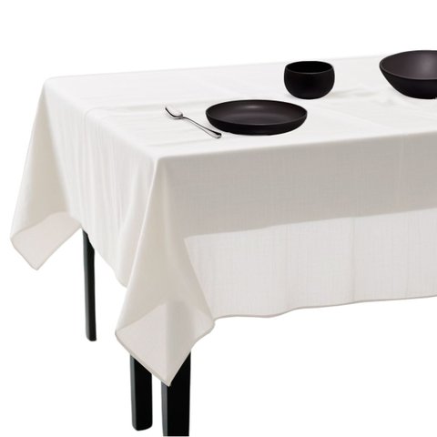 Toalha de Mesa Linho Premium 6 Lugares 200x140 Cm Admirare - Branca