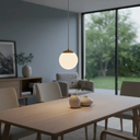 Ver imagem 5 de Lustre Sala Pendente Vidro Globo Jabuticaba Cozinha Quarto Chelsea P/ 1 Lâmpada E27 Bivolt Dourado