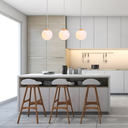 Ver imagem 3 de Lustre Sala Pendente Vidro Globo Jabuticaba Cozinha Quarto Chelsea P/ 1 Lâmpada E27 Bivolt Dourado