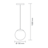 Lustre Pendente Vidro Globo Jabuticaba Balcão Cozinha Quarto Sala Chelsea1 Lâmpada E27 Bivolt:dourad - 4