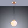 Lustre Pendente Vidro Globo Jabuticaba Balcão Cozinha Quarto Sala Chelsea1 Lâmpada E27 Bivolt:dourad - 2