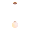 Lustre Pendente Vidro Globo Jabuticaba Balcão Cozinha Quarto Sala Chelsea1 Lâmpada E27 Bivolt:dourad - 1