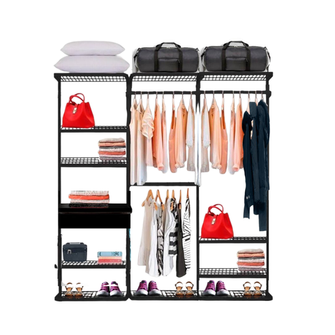 Closet Aramado - Linear Clr 252 com Gaveta - 1,90m - Preto
