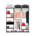 Ver imagem 1 de Closet Aramado - Linear Clr 252 com Gaveta - 1,90m - Preto