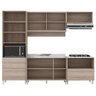 Cozinha Completa Amazonita com 9 Portas 7 Prateleiras e 4 Gavetas Bartira - 3