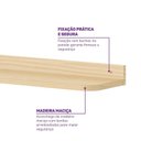 Ver imagem 4 de Prateleira Decorativa 90cm Wave Casatema MadeiraOriginals Marrom