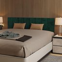 Ver imagem 1 de Cabeceira Modular Estofada Adesiva Autocolante Queen 1,60 - Verde