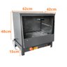 Forno Industrial à Gás Mesa Baixa Pressão Tampa de Vidro 66L MetalFour - 4