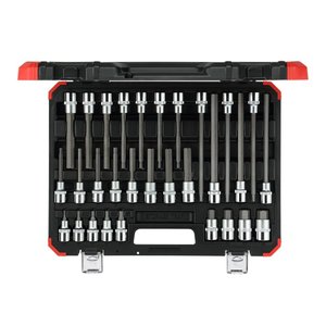 Jogo chave soquete 1/2 hexagonal 30pcs 3301573 Gedore red R68003030