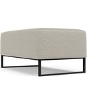 Ver imagem 5 de Puff Decorativo Sala De Estar Cléo 90cm Base De Ferro Preto W01 Bouclê Creme - Lyam Decor