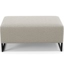 Ver imagem 7 de Puff Decorativo Sala De Estar Cléo 90cm Base De Ferro Preto W01 Bouclê Creme - Lyam Decor