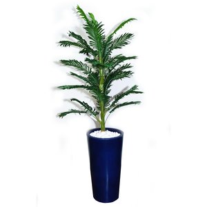 Palmeira Decoração Realista + Vaso Decorativo