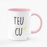 Caneca Teu Cu 325 ml Interior e Alça Rosa - 2