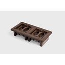 Ver imagem 1 de Caixa Retangular de embutir com 4 Tomadas Flex - Marrom