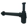 Sifão Metal Preto Fosco para Lavatório ou Cuba 7/8 x 1.1/2 x 30 cm - 4