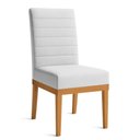 Ver imagem 6 de Kit 4 Cadeiras de Jantar Solana Linho Base de Madeira - Pallazio Cor:Cinza