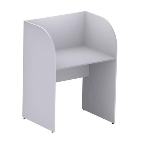 Baia Inicial Fechada para Atendimento 1,20×0,80×0,60m c/ Fundo – New City – Cinza – 24012