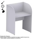 Ver imagem 2 de Baia INICIAL FECHADA para Atendimento 1,20×0,80×0,60m c/ FUNDO – New City – CINZA/CINZA – 24012