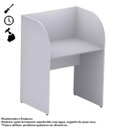 Ver imagem 2 de Baia Inicial Fechada para Atendimento 1,20×0,80×0,60m c/ Fundo – New City – Cinza – 24012