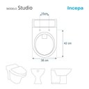 Ver imagem 3 de Assento Sanitário Laqueado Studio Bordo para Vaso Incepa