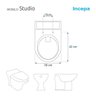 Assento Sanitário Laqueado Studio Bordo para Vaso Incepa - 3