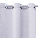 Ver imagem 2 de CORTINA VOIL CROSS BRANCO FORRO MICROFIBRA 6.00 X 2.50 ILHÓS CROMADO