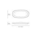 Ver imagem 6 de CONJUNTO C/ 4 TRAVESSAS OVAL RASA PEQUENA ORGÂNICO LITCHI 23x11 CM