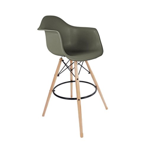 Banqueta Eames Empório Tiffany Cinza