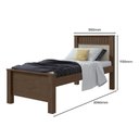Ver imagem 4 de Cama Solteiro Athenas Imbuia/off White - Móveis Lopas