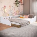 Ver imagem 2 de Cama Montessoriana Casal Memphis Branco - Art In Móveis