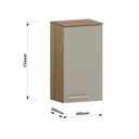 Ver imagem 3 de Armário Aéreo 40cm 1 Porta Isis Luciane Móveis Avelã-mocca Laca