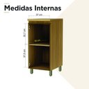 Ver imagem 4 de Balcão 1 Porta Nesher Rainha 40cm 100% MDF Nature-Greige