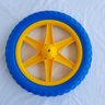 RODA ARO 12 - ARO PP / PNEU EVA - DIVERSAS CORES - ARO ESTRELA AMARELO/PNEU AZUL - 1